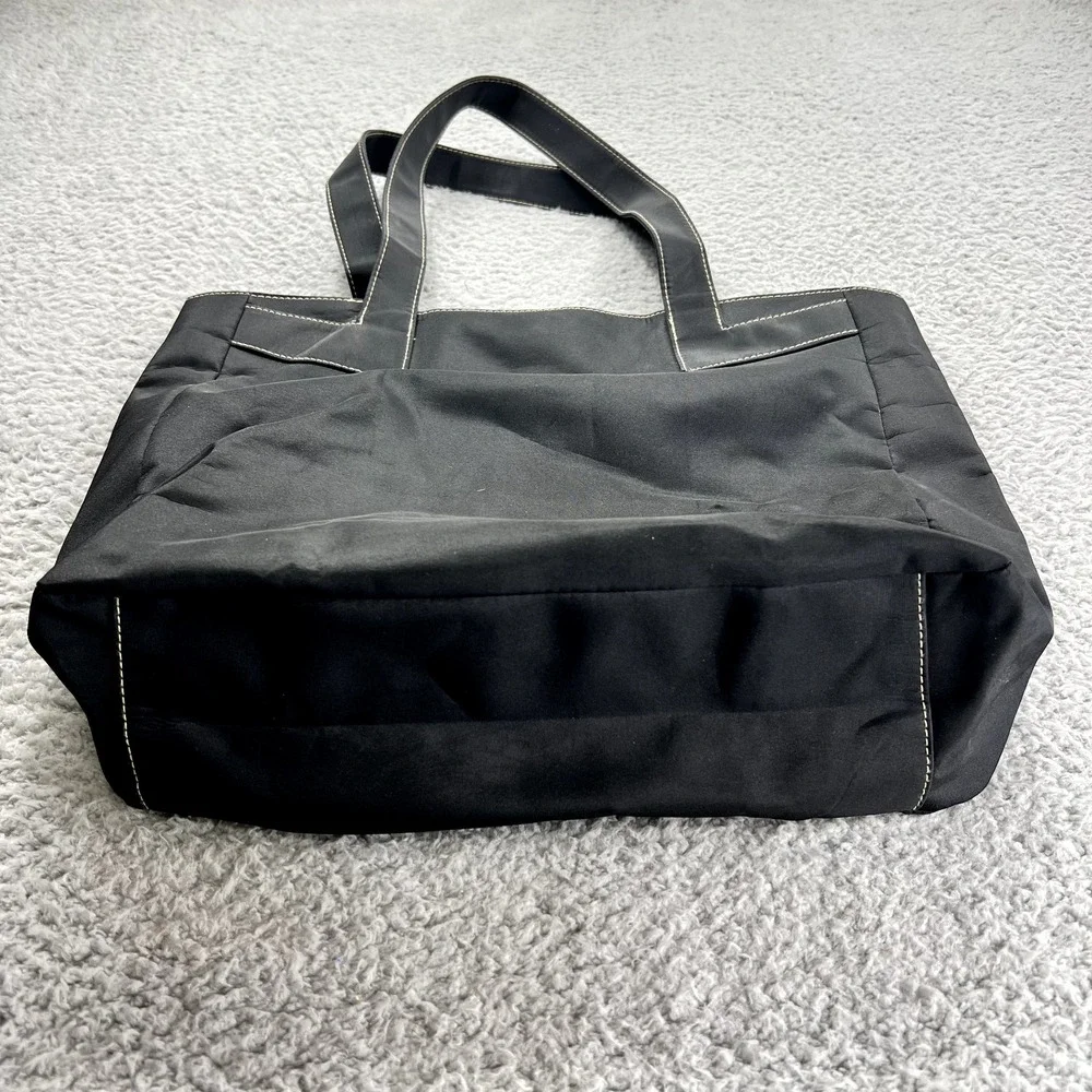 True‎ Religion Black Canvas Tote Logo Bag Lightweight